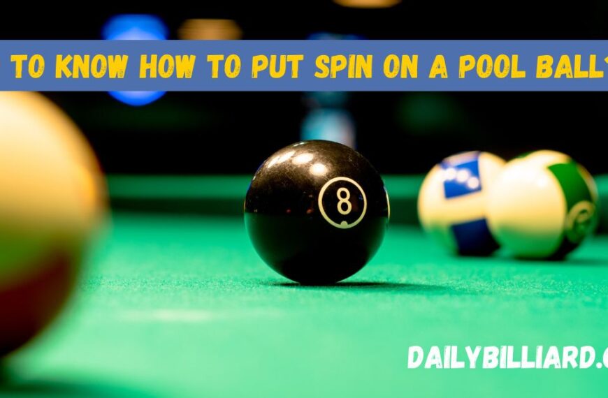 How to Put Spin on a Pool Ball