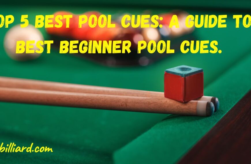 Top 5 Best Pool Cues: A Guide to Best Beginner Pool Cues.