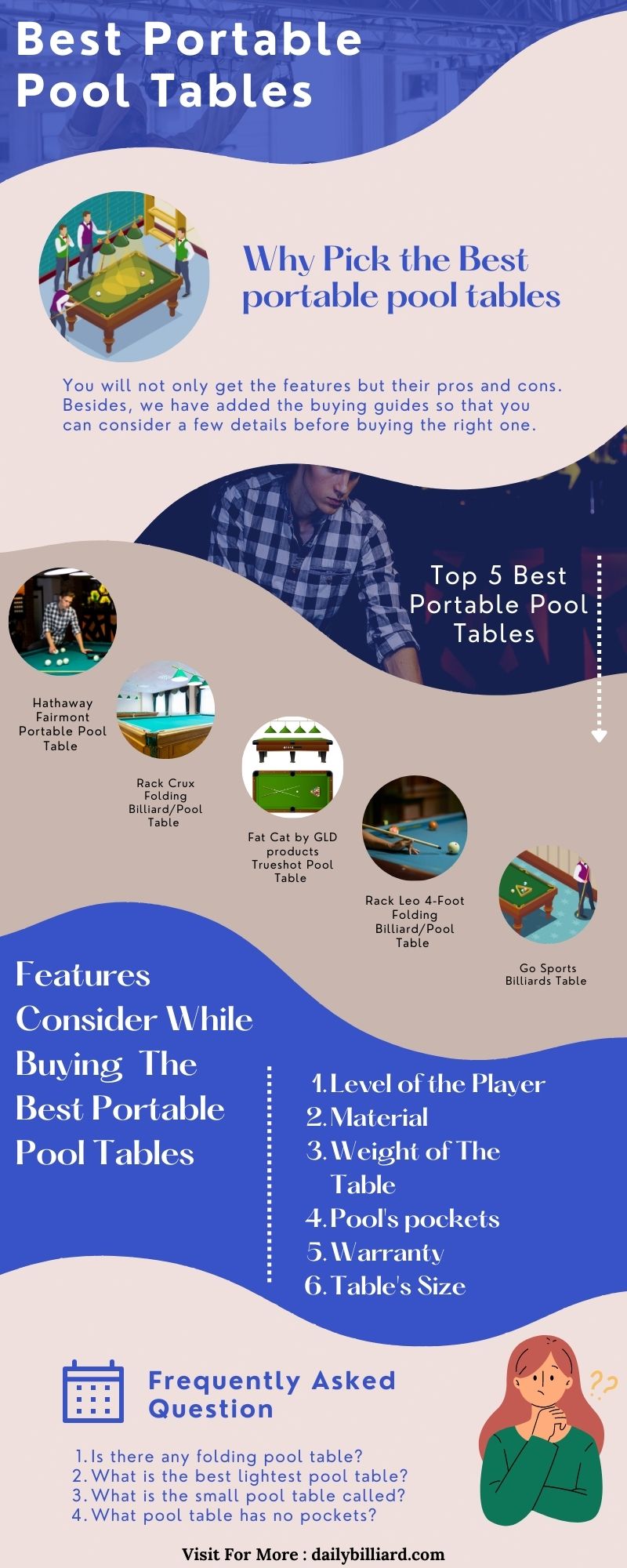 Why Pick the Best portable pool tables